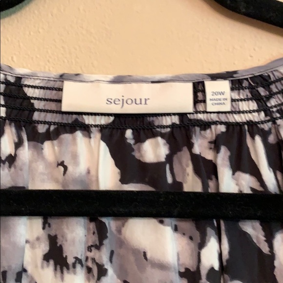 Sejour Viscose/Silk Printed blouse - Picture 3 of 5